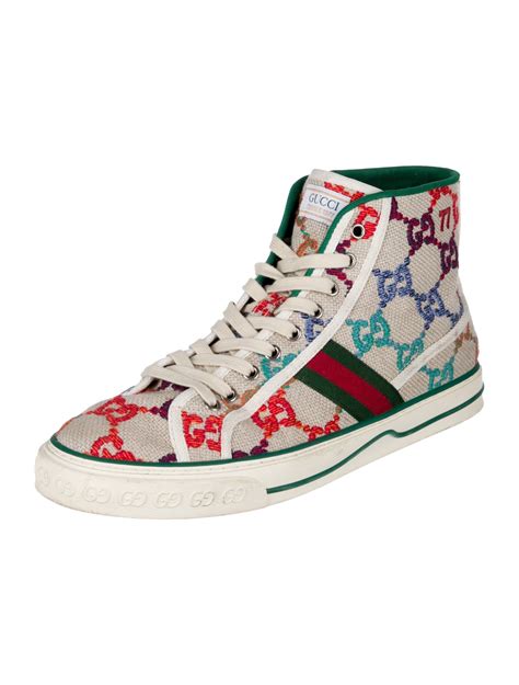 Gucci Web Accent Tweed Sneakers 